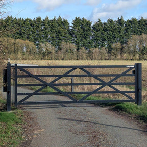 EstateGuard single leaf five-bar style automated swing gate