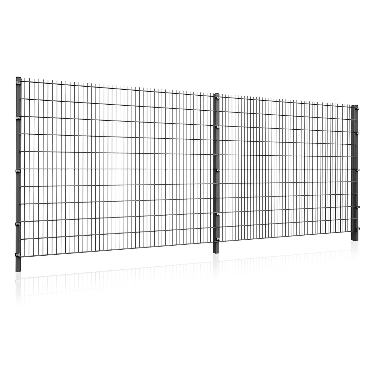 656 Twin Wire Welded Mesh Fencing Bay